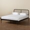 Baxton Studio Dora Modern and Contemporary Industrial Black Finished Metal Queen Size Platform Bed 187-11629-Zoro - alternate 5